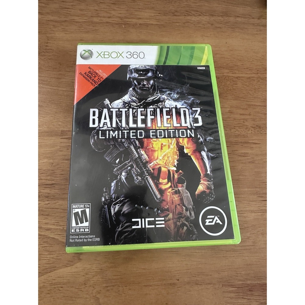Battlefield 3 Limited Edition Xbox 360 Tested Complete
